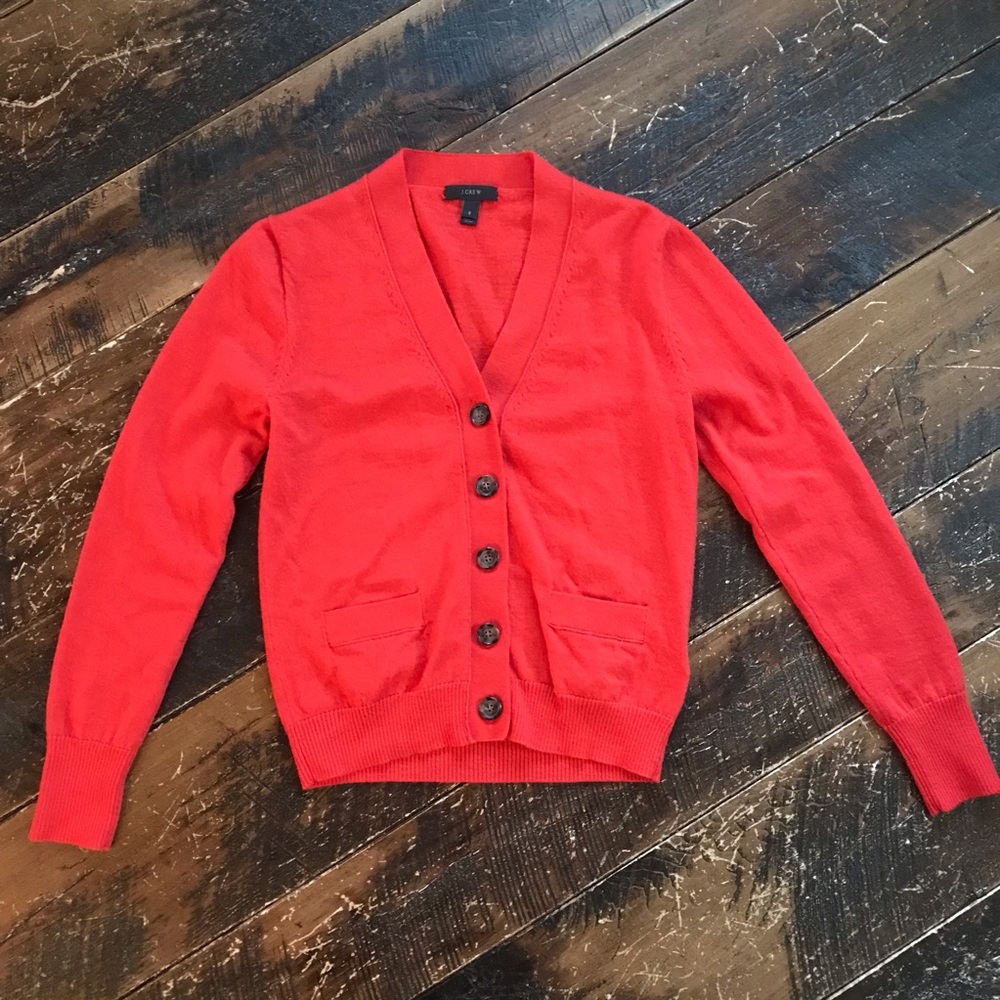 J Crew Cardigan Sweater 100% Lambswool  | Women’s Small